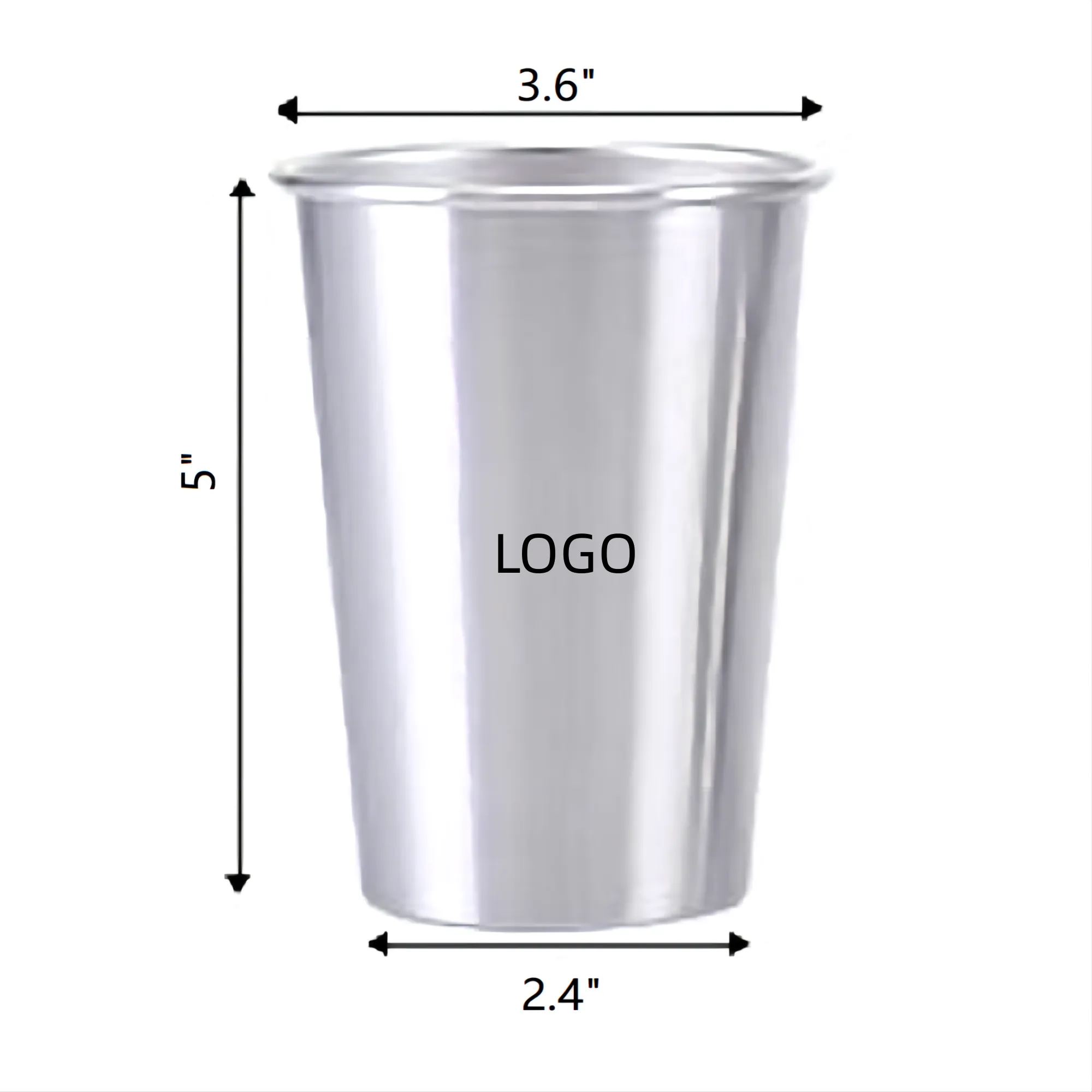 17 1/2 Ounce Stainless Pint Drinking Cup 4