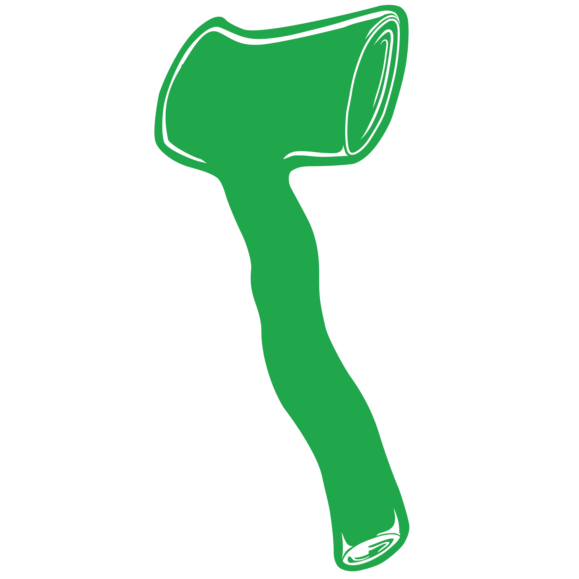 15 1/2" Foam Shillelagh Waver 33