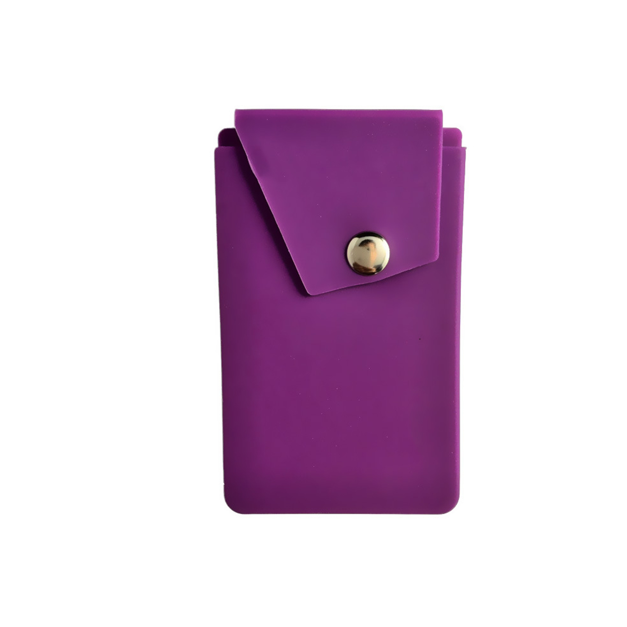 Silicone Phone Card Wallet With Snap Closure And Stand 2