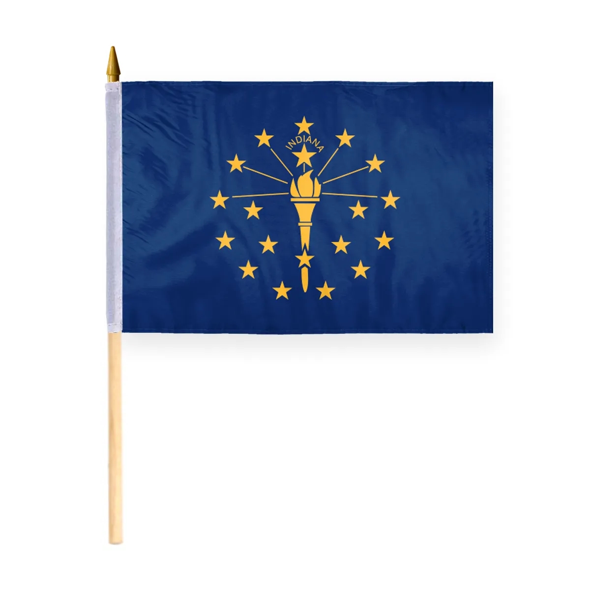 4"x6" & 12"x18'' Indiana ePoly Printed Stick Flags 2
