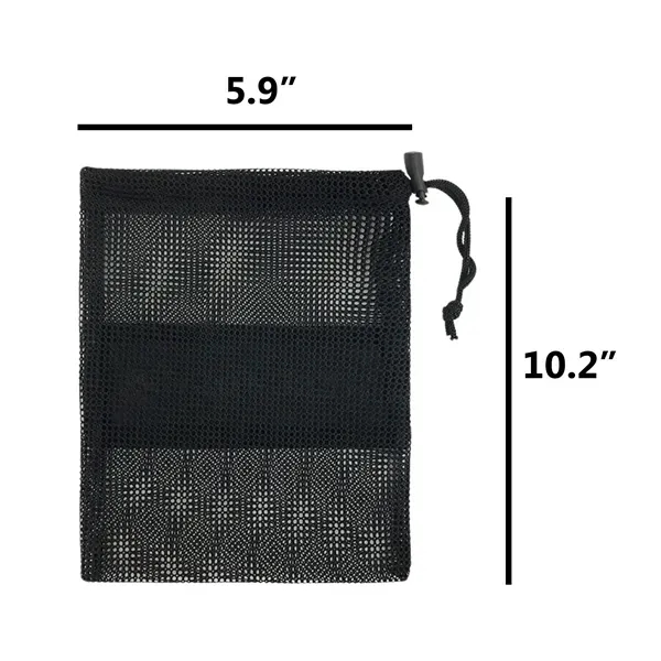 Mesh Drawstring Bag with Lightweight Storage Pouch 3