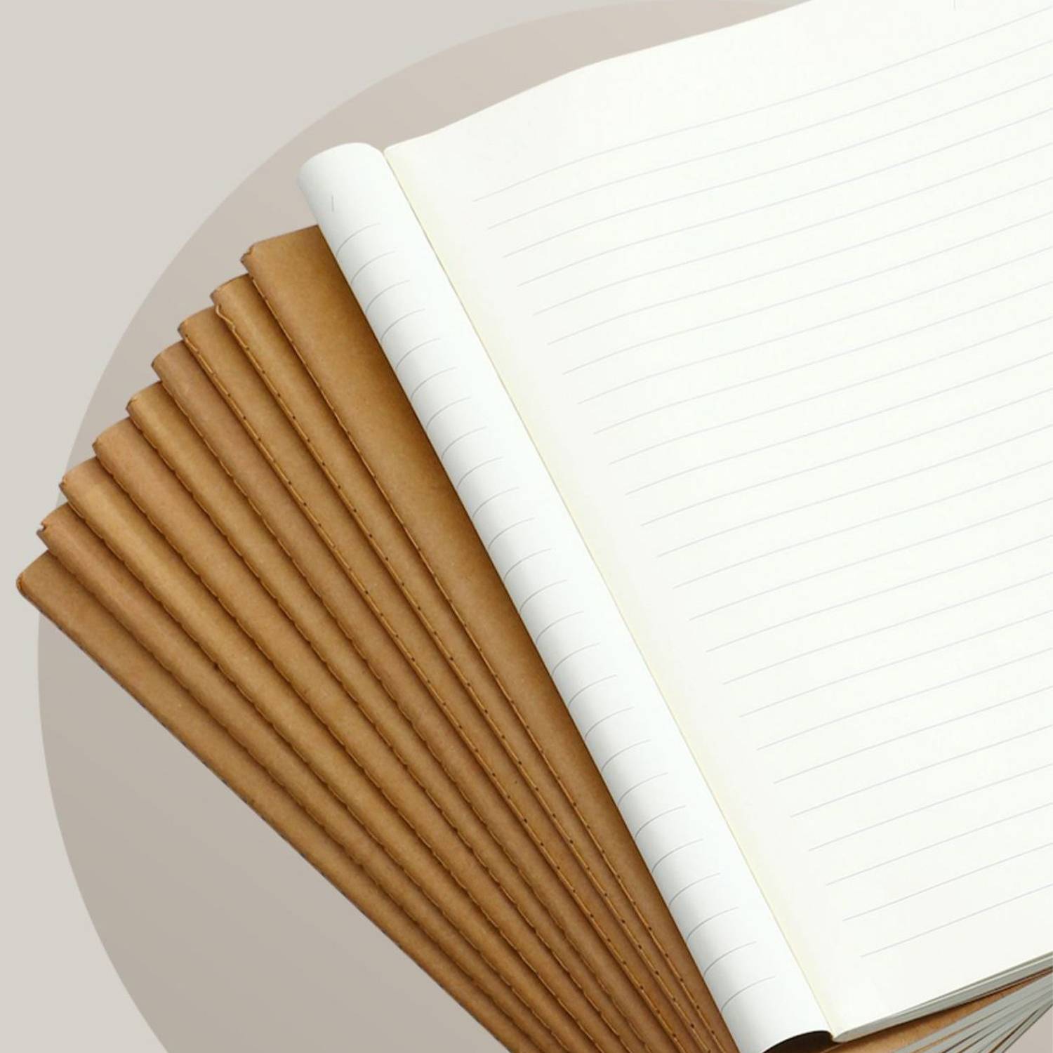 A5 Stitched Binding Lined Notebook 8