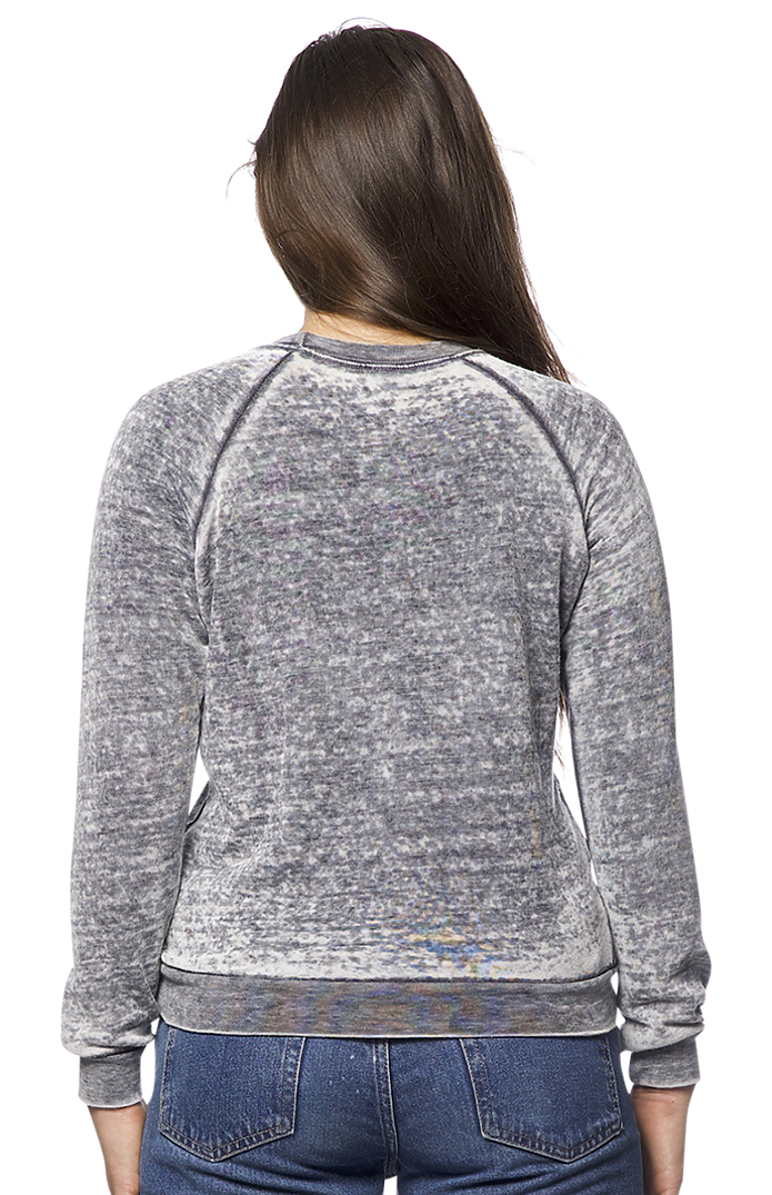 Women's Burnout Fleece Raglan Pullover 4