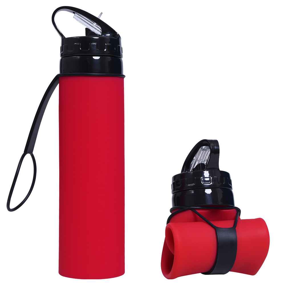 20 Oz. Foldable Silicone Water Bottle, 3