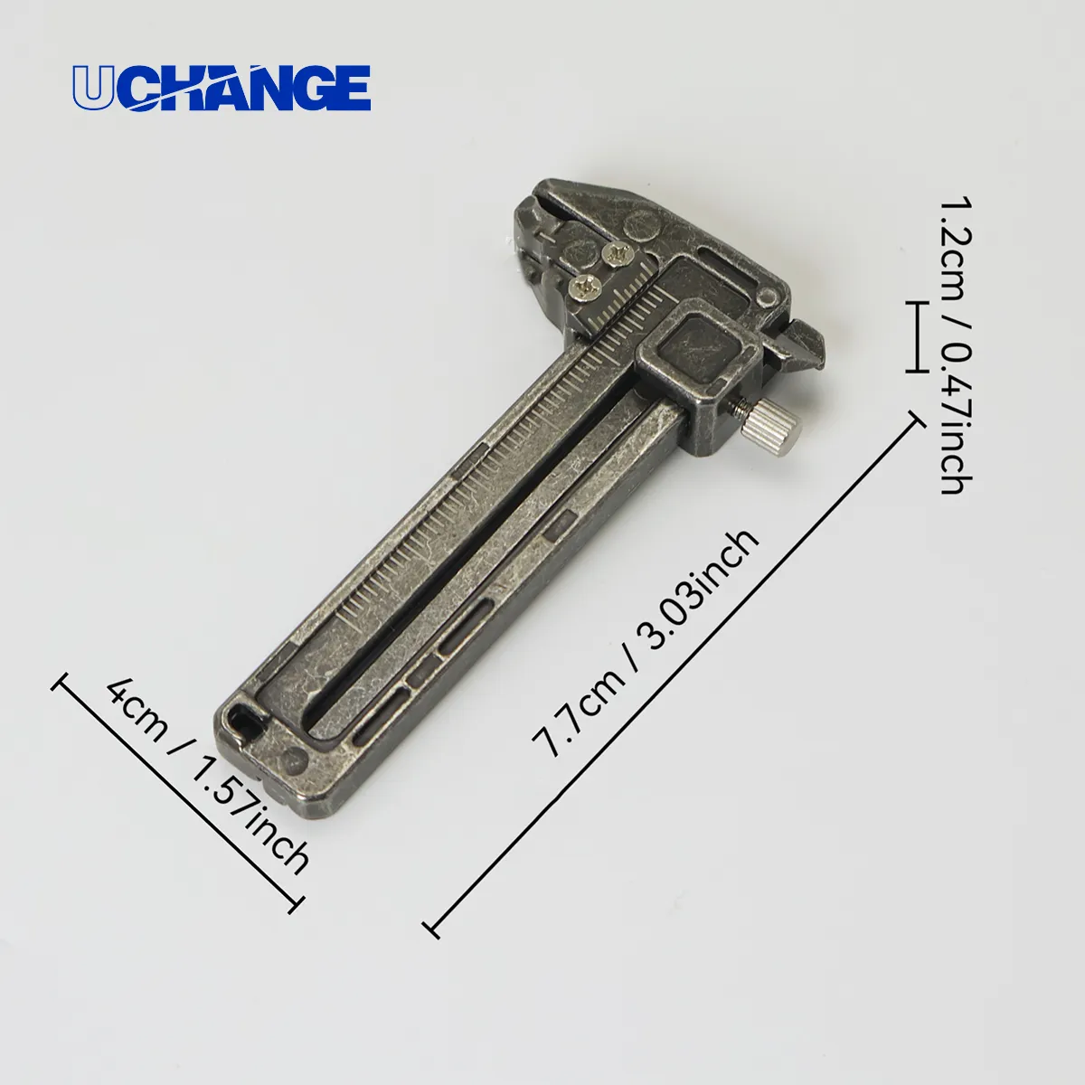 Pocket EDC Mini Caliper Multi-Tool Keychain 4