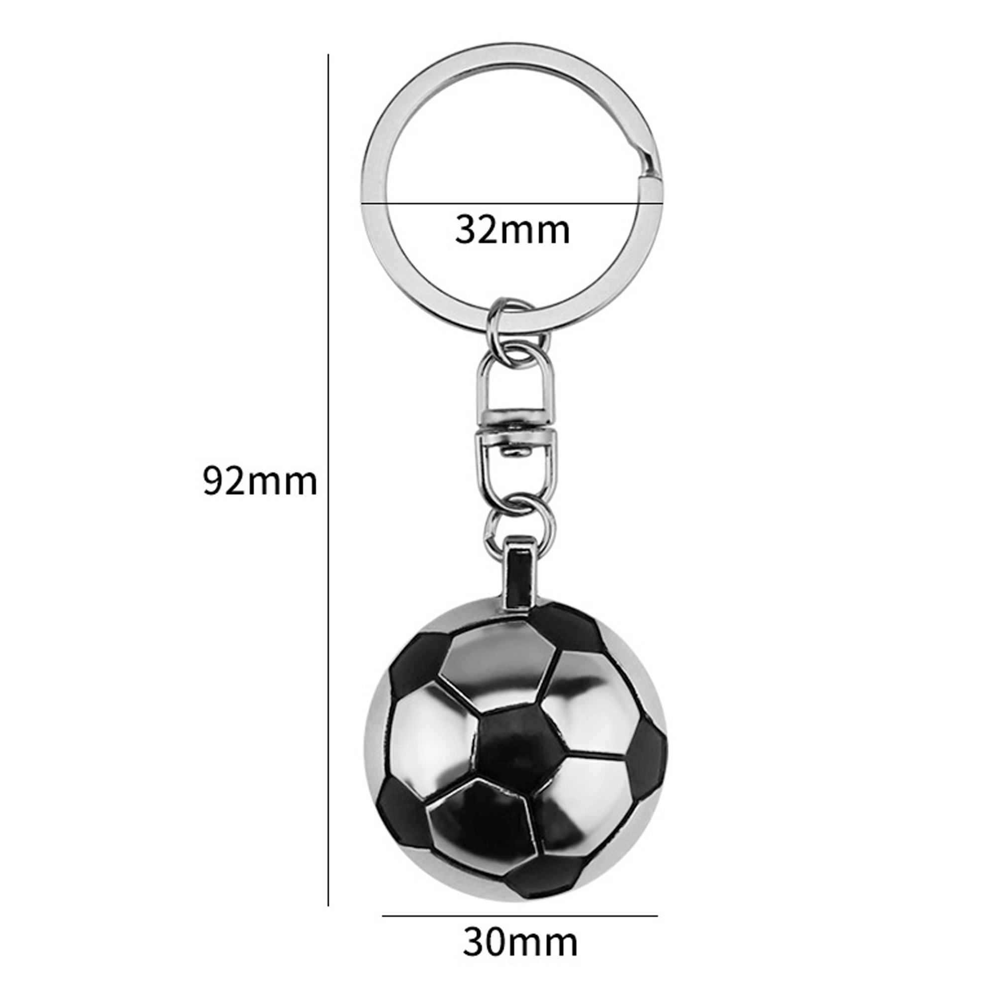 Soccer Pitch & Ball Team Fan Souvenir Keychain 3