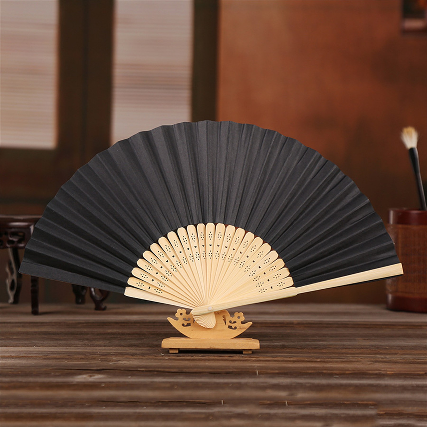 DIY Colorful Foldable Paper Fan 7