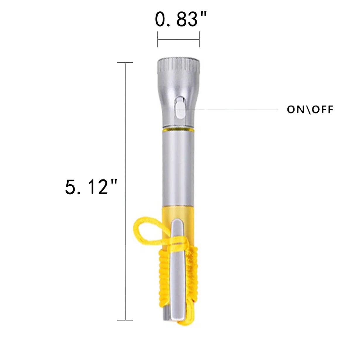 LED Light-Up Black Plastic Ink Pen Necklace Flashlight Pen 4