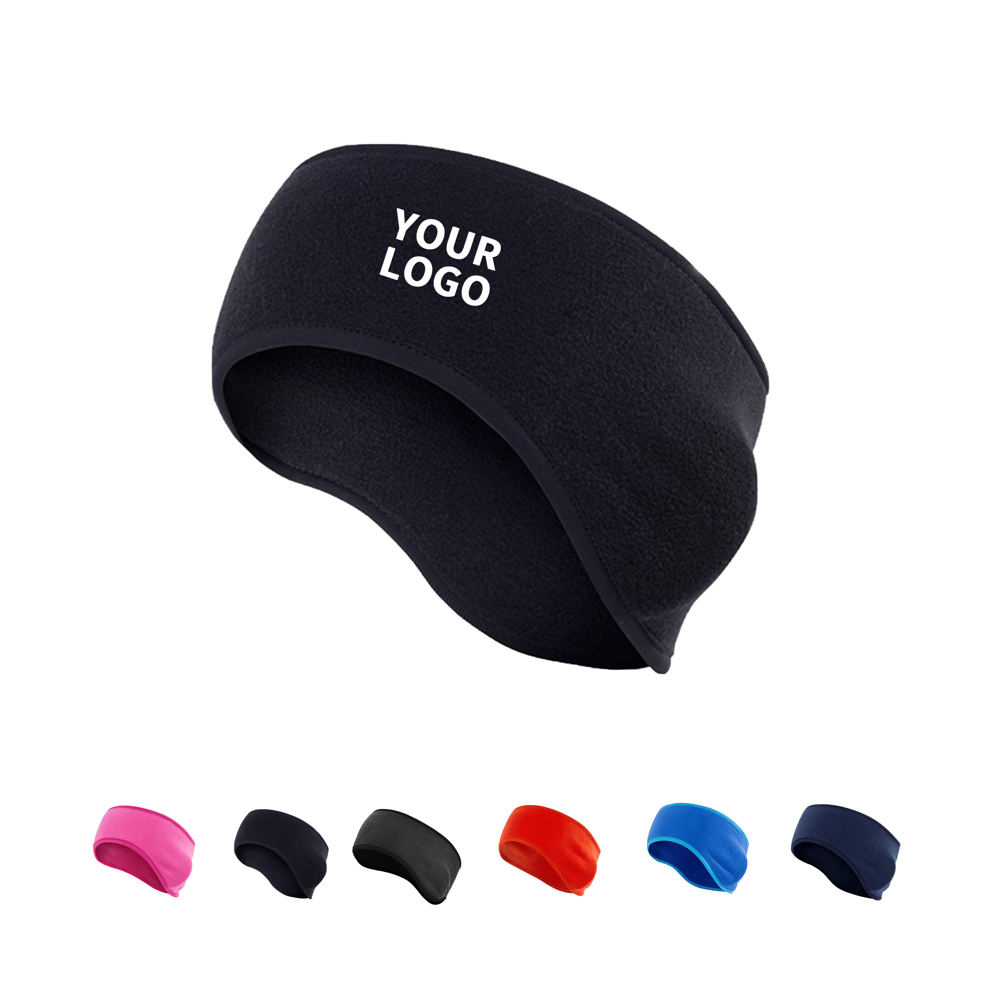 Fleece Ear Warmer Headband 9.3" x 5" With Fabric Edge 4