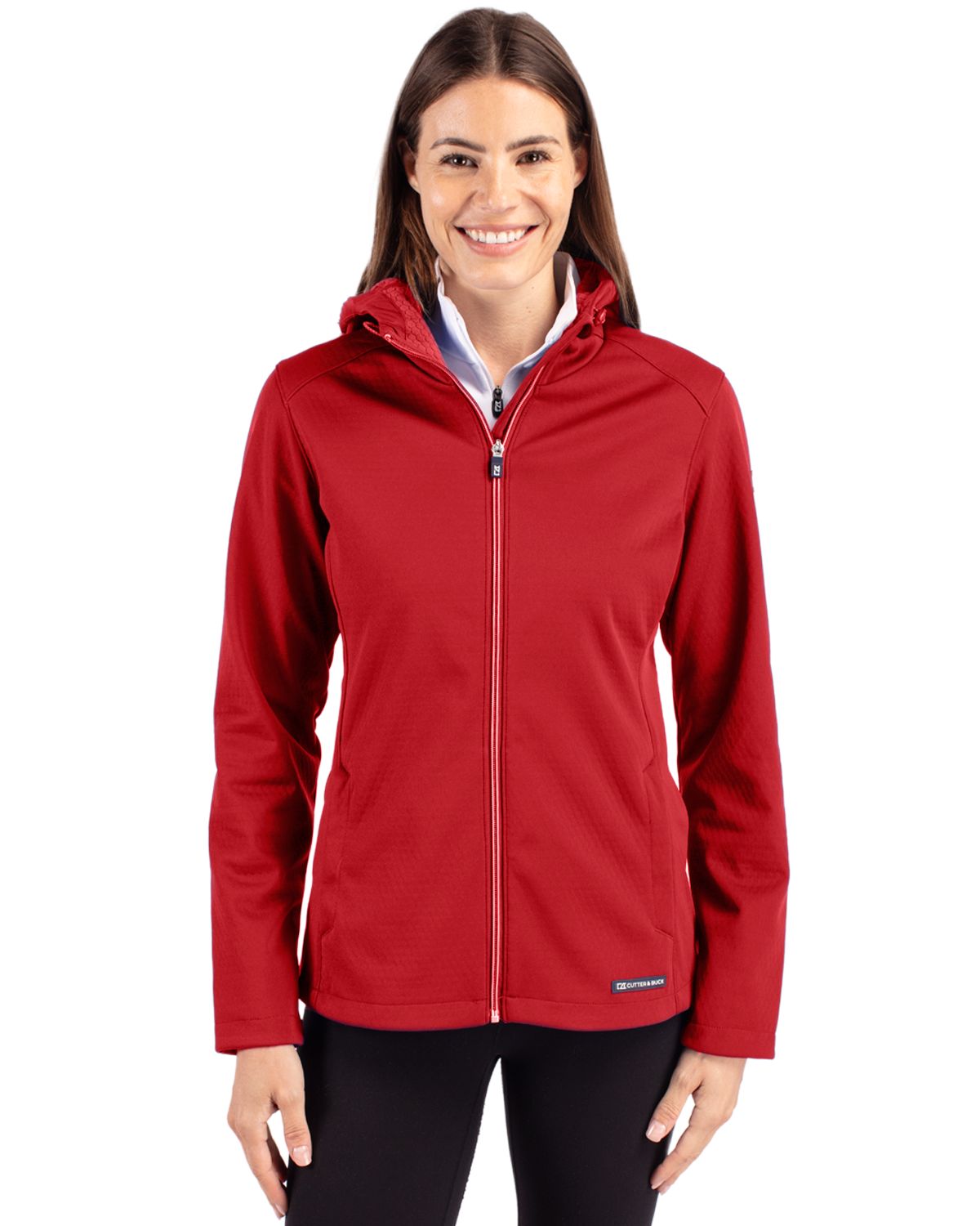 Cutter & Buck Evoke Recycled Honeycomb Fleece Womens Full Zip Jacket 4