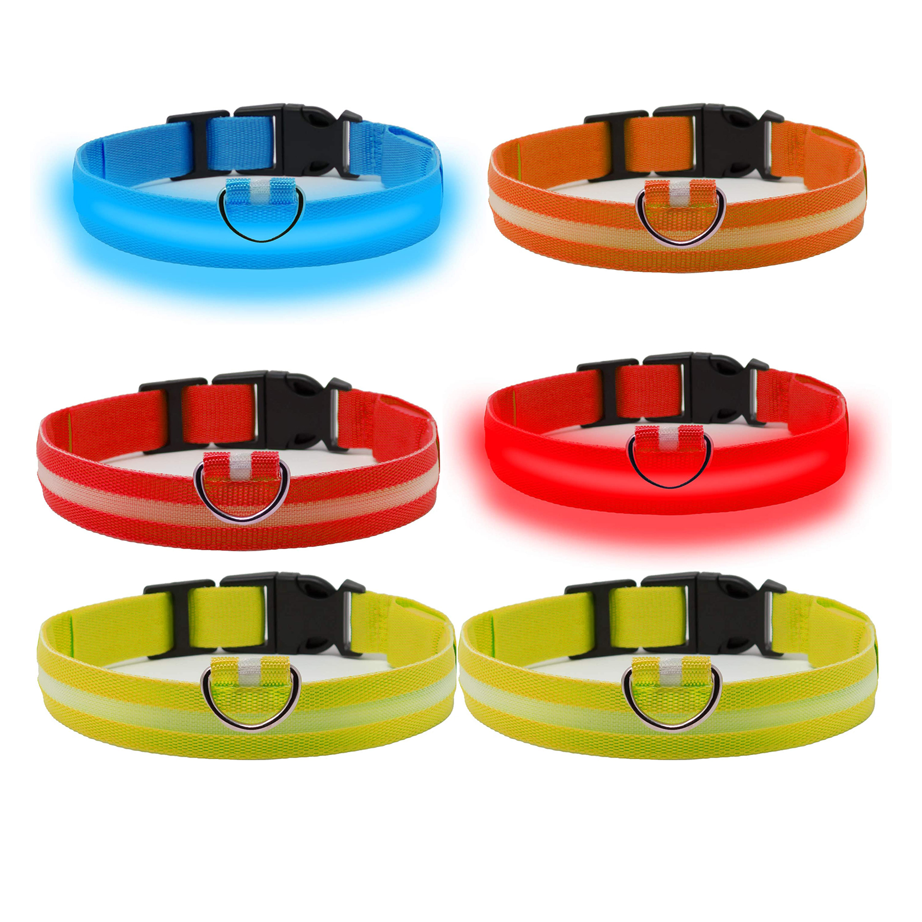 Rechargeable LED Dog Pets Collar 2
