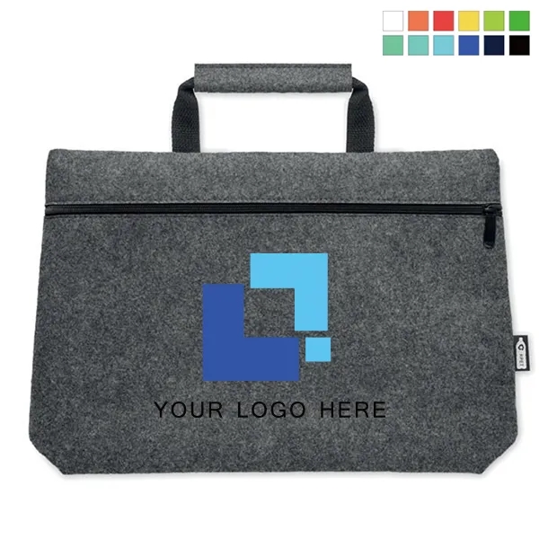 Custom RPET Felt Document Bag 3