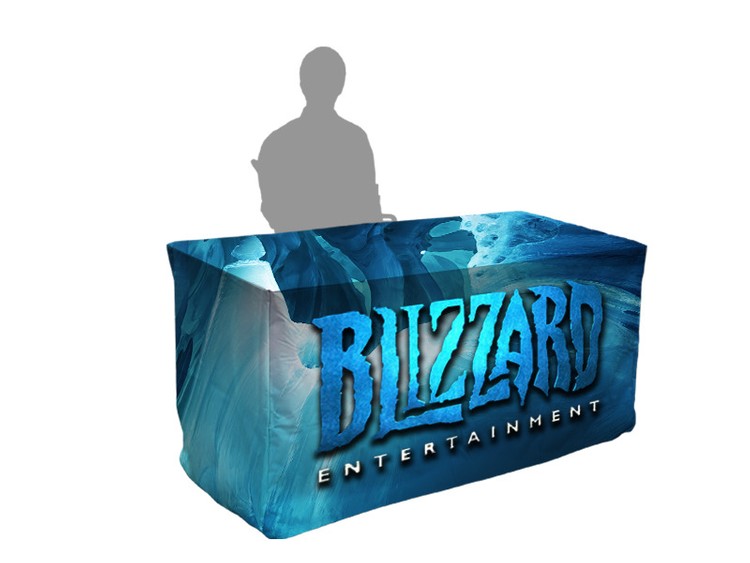 4ft Printed Fitted Tablecloth