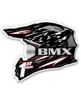 Acrylic Plaque: Helmet Shape 8", Clear 1/8th Inch 2