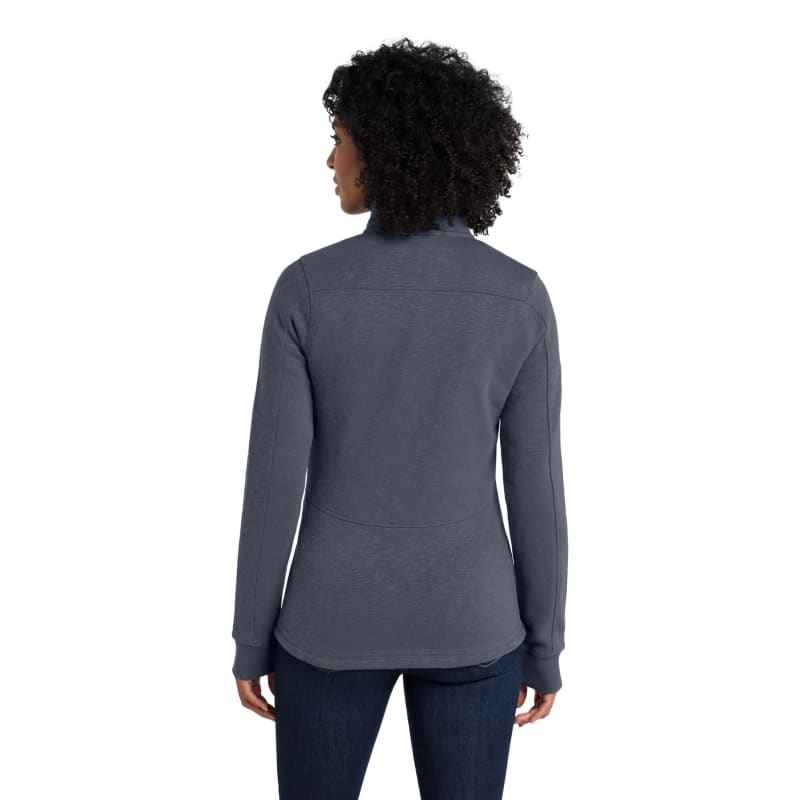 Port Authority Women's Slub Fleece Full-Zip Jacket. 6