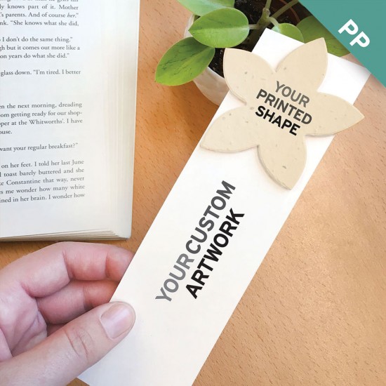 Single-Sided Large Eco Bookmark With Printed Shape 2