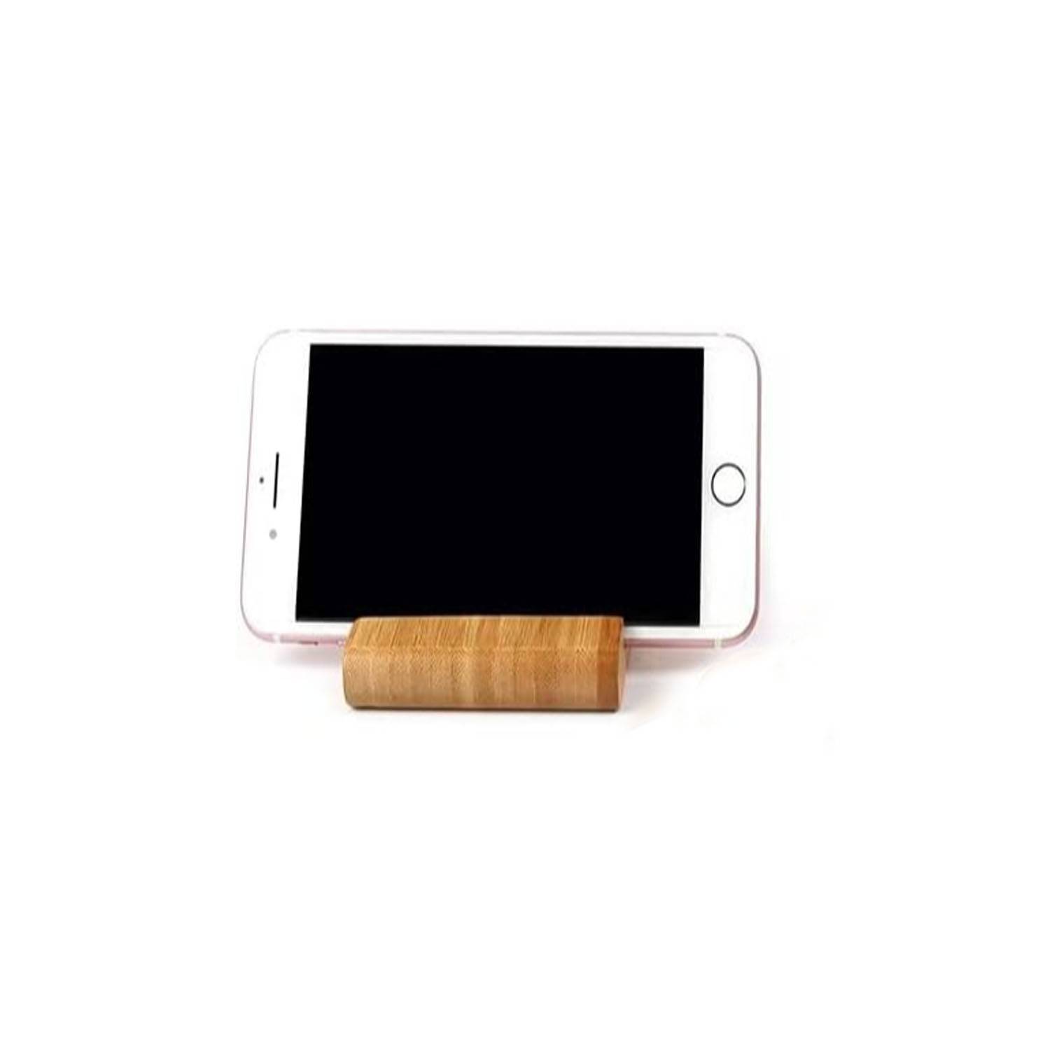 Wooden mobile phone tablet desktop stand 5
