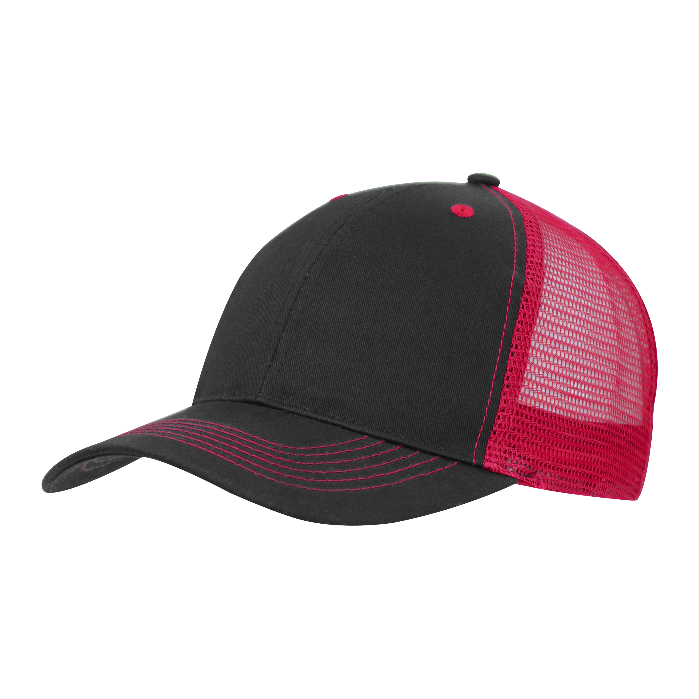 Color Accent Mesh Snapback Cap