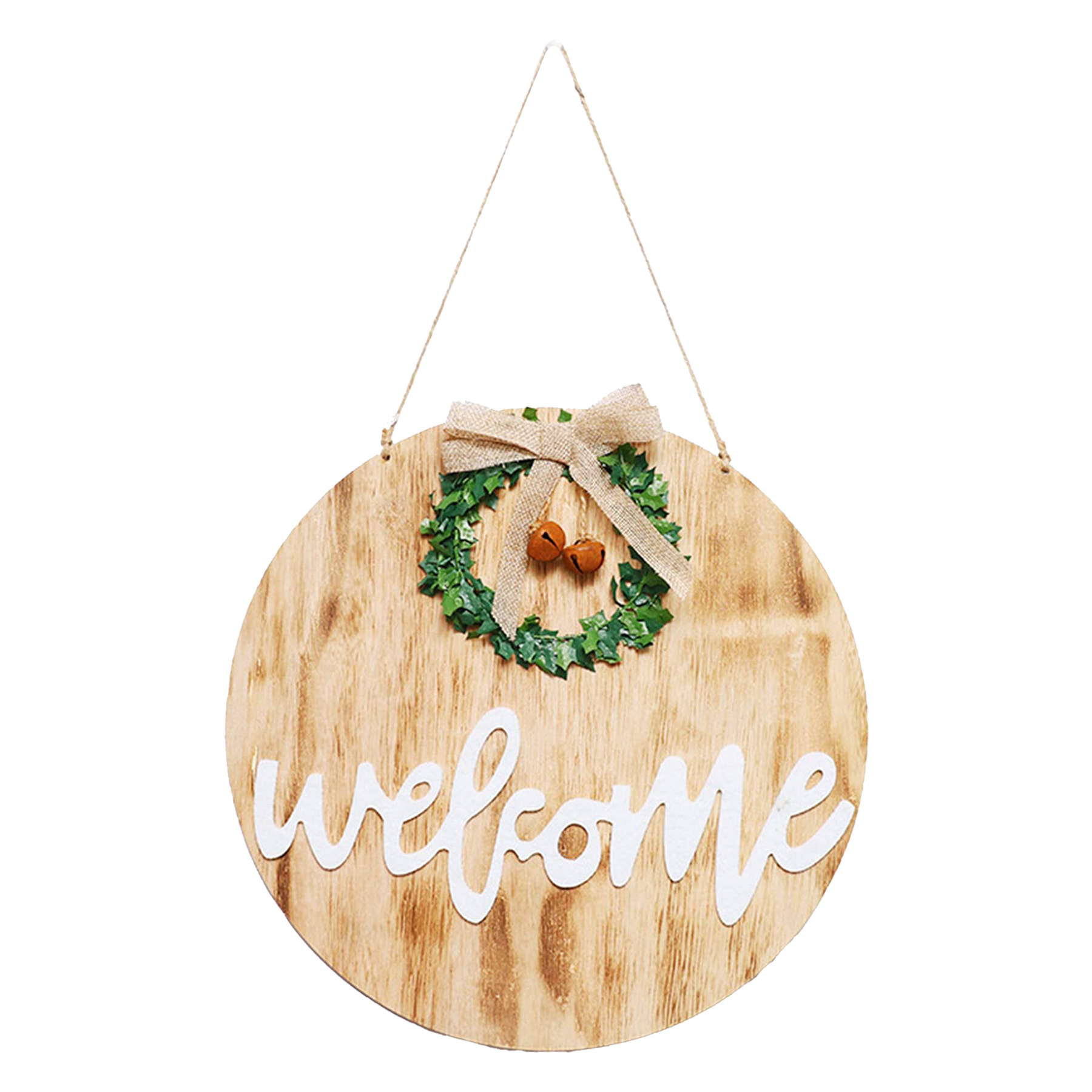 Round Wooden Decorative Pendant Festival Ornaments 8