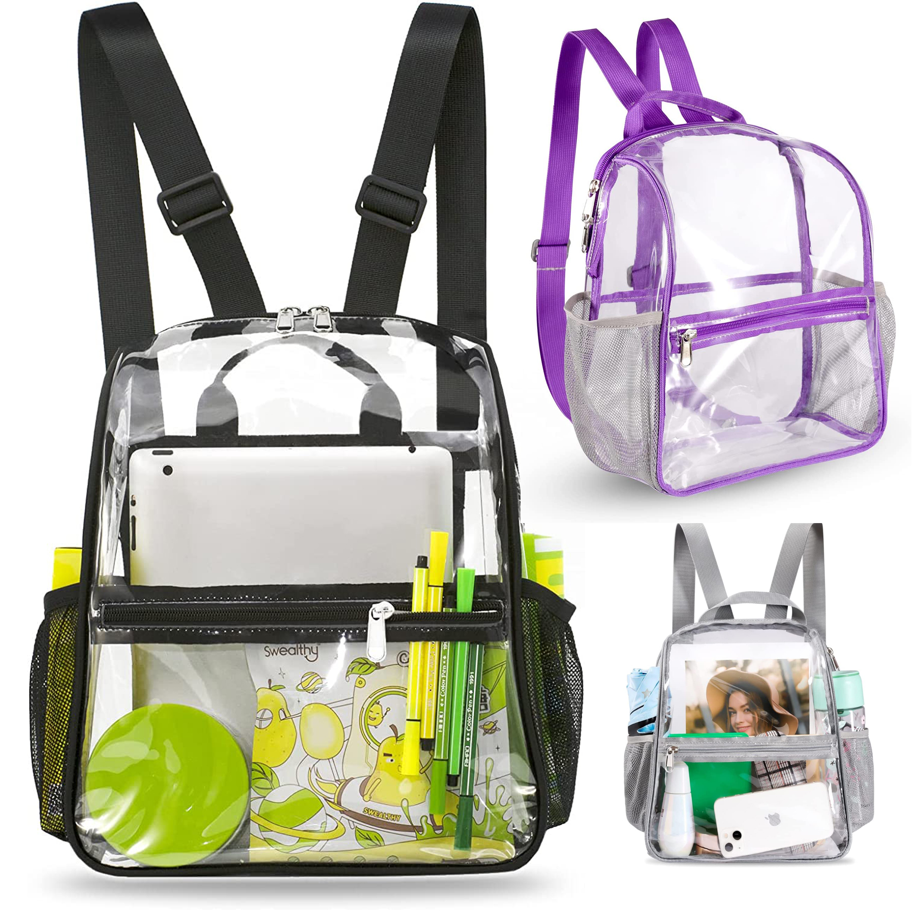 Clear Small Backpack