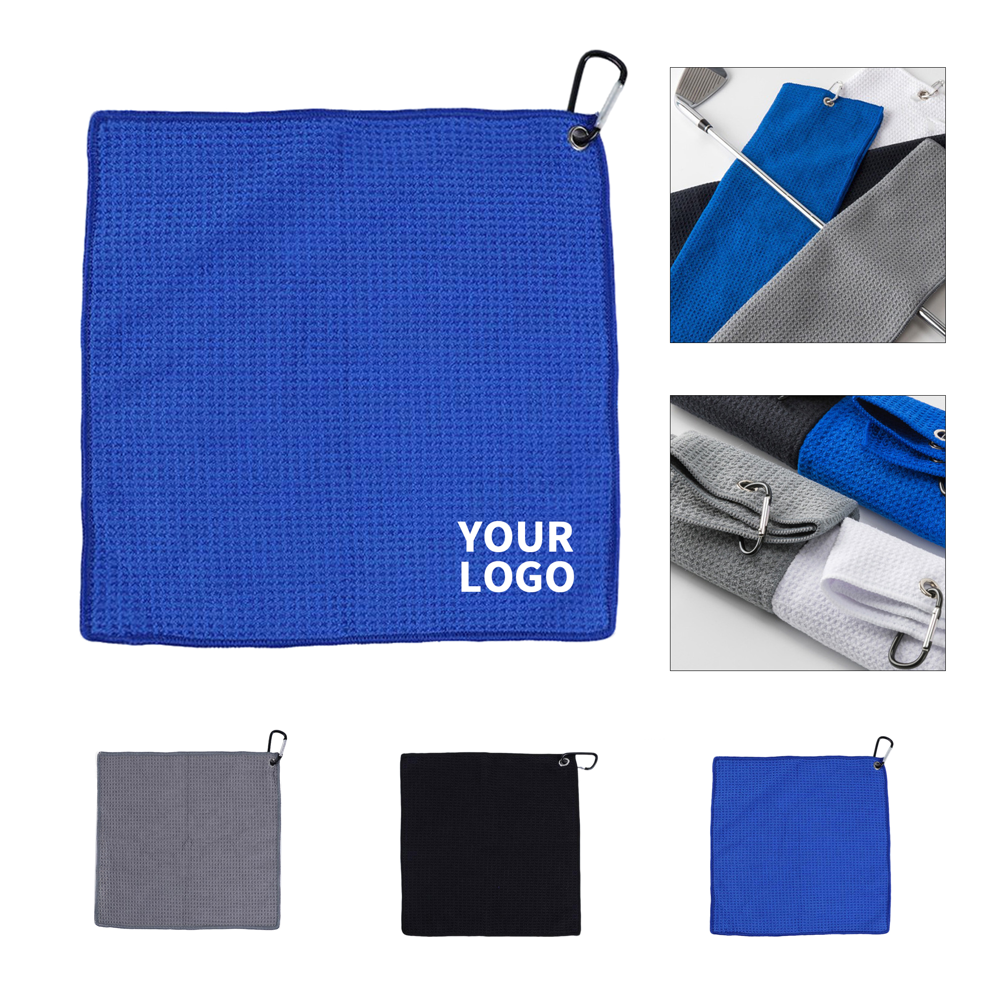 Waffle Weave Golf Towel With Premium Fabric 1