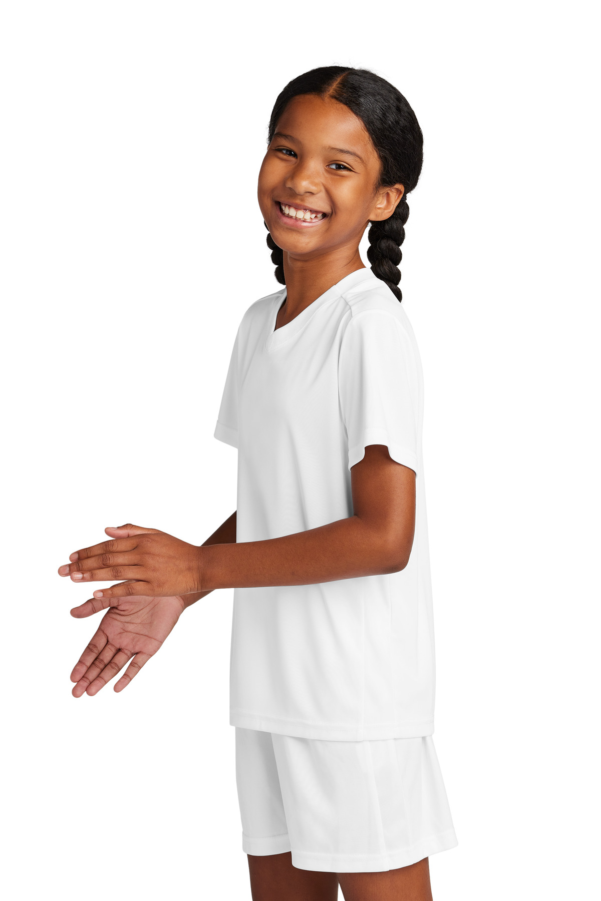 Sport-Tek Youth Competitor United V-Neck YST101 57