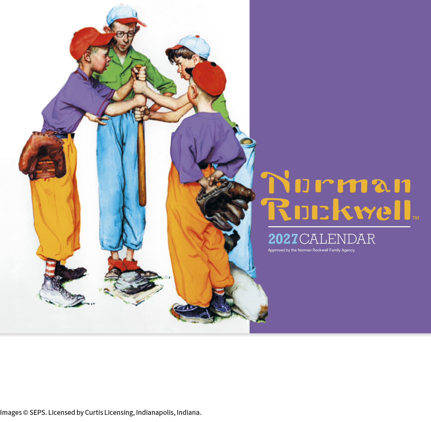 HotLine® Products Norman Rockwell Appointment Calendar - Stapled 80