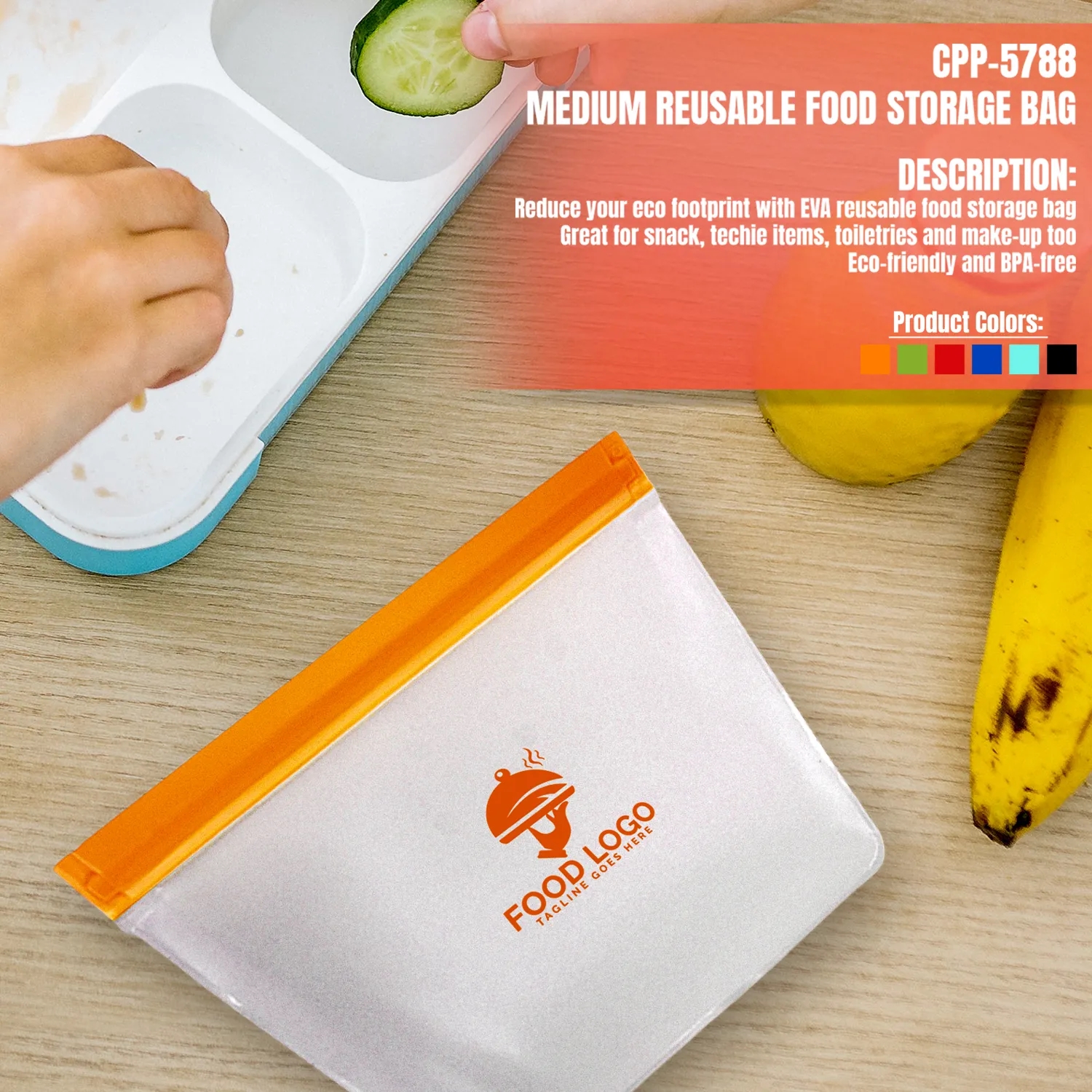 Medium Reusable Food Storage Bag 16
