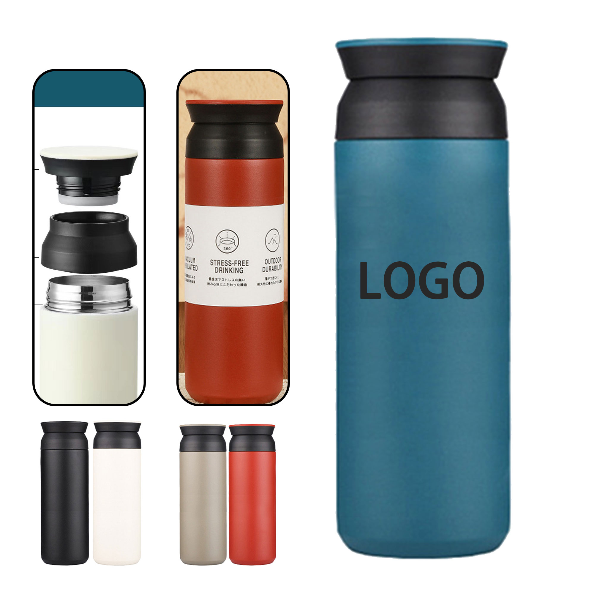 16oz Portable Stainless Steel Insulated Bottle 7