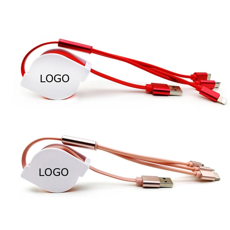 Retractable Charging Cable with USB Type-C 1