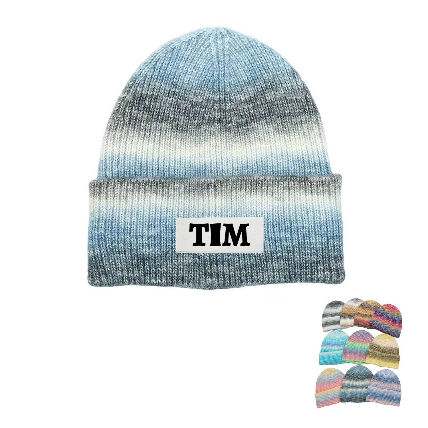 Tie-dye Rib Knit Cap 8
