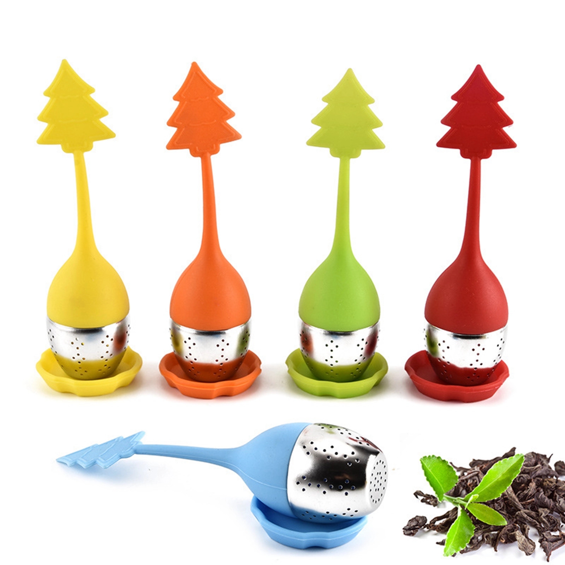 Christmas Trees Shape Silicone Tea Infuser 4
