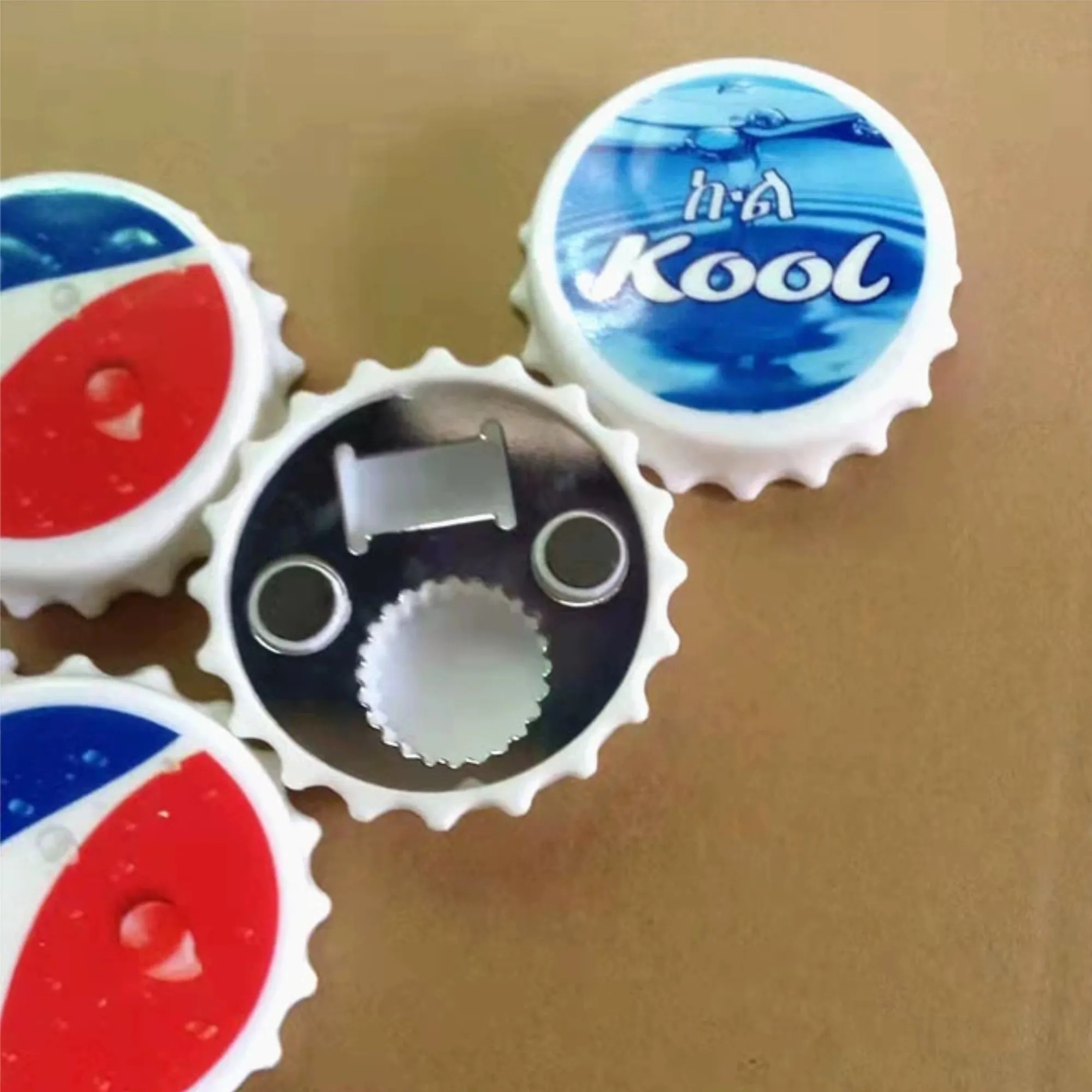 Magnetic Bottle Opener with Fridge Magnet Cap Catcher 4