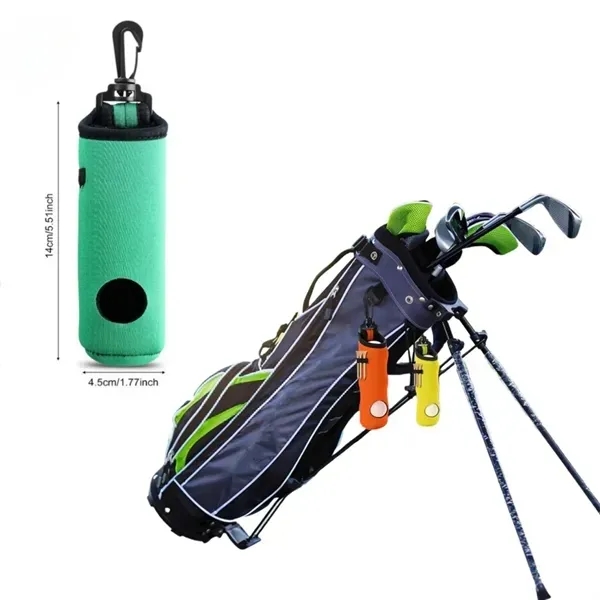 Compact Golf Ball Holder Pouch - Portable Set 1