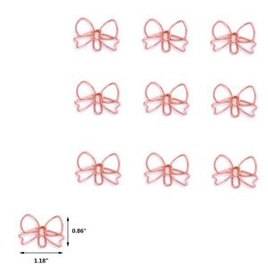 Tie Bow Shaped Paper Clips in Tin Box 5