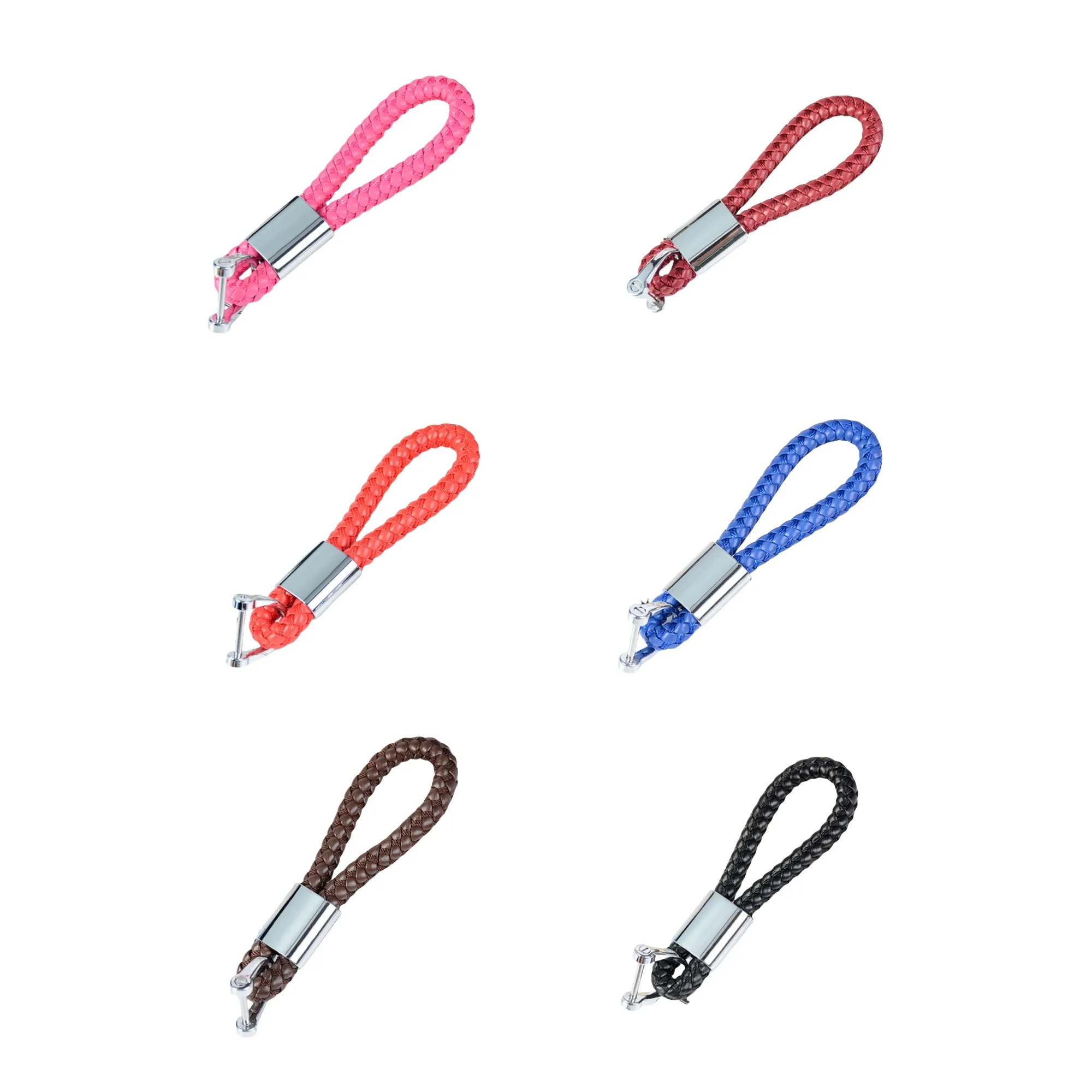 Braided Leather Keychains 2