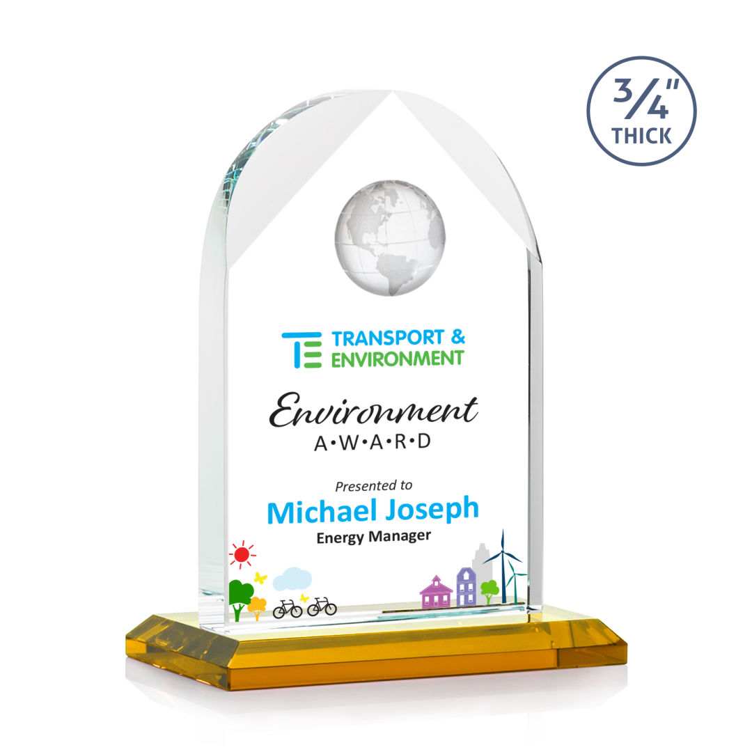 Blake Globe VividPrint™ Award - Amber 4