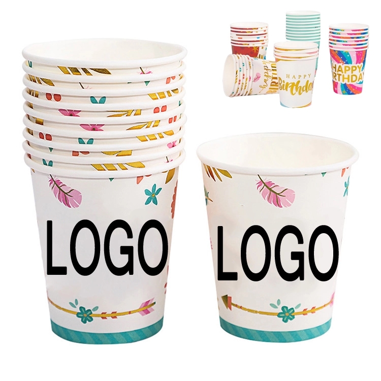 9 oz  Disposable Party Picnic Beverage Paper Cup 5