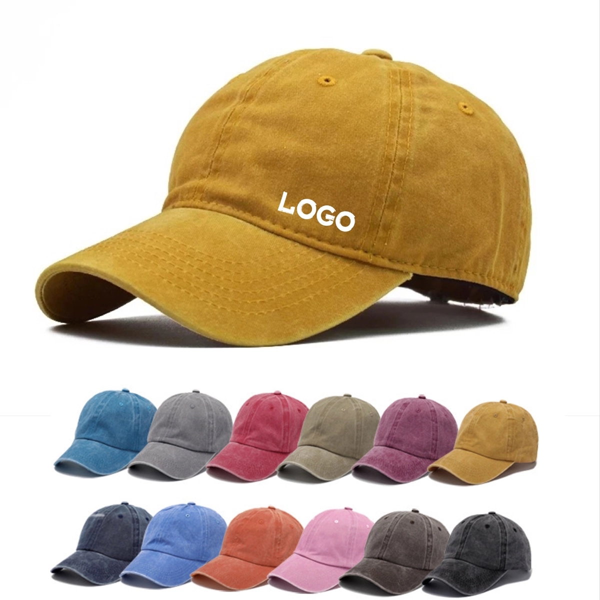 Unisex Distressed Sports Caps 2