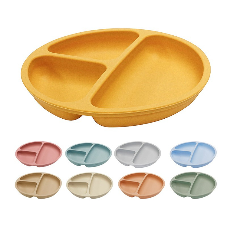 Three Compartment Silicone Dinner Plate 2