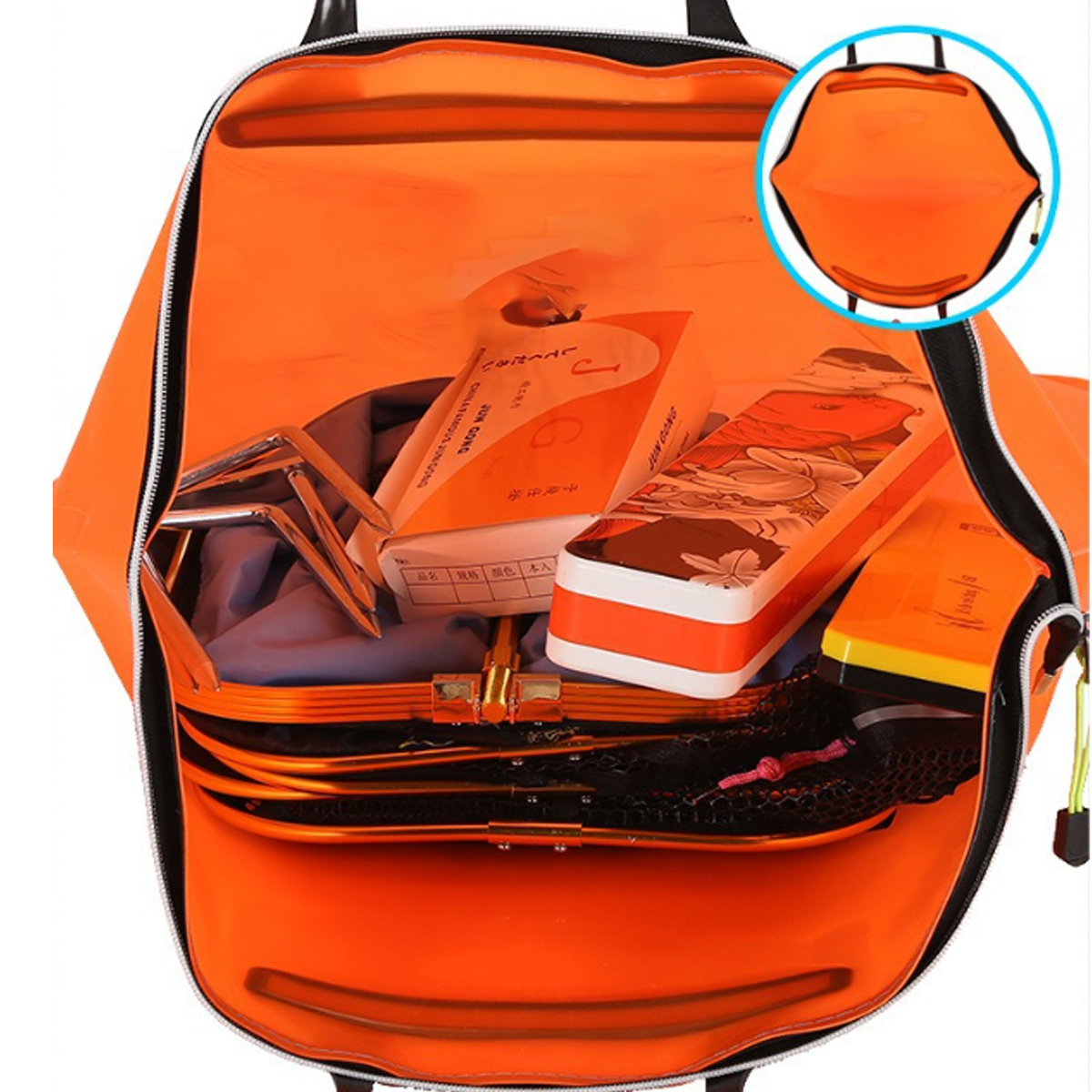 EVA Fishing Gear Storage Bag with Zipper and Handle 5