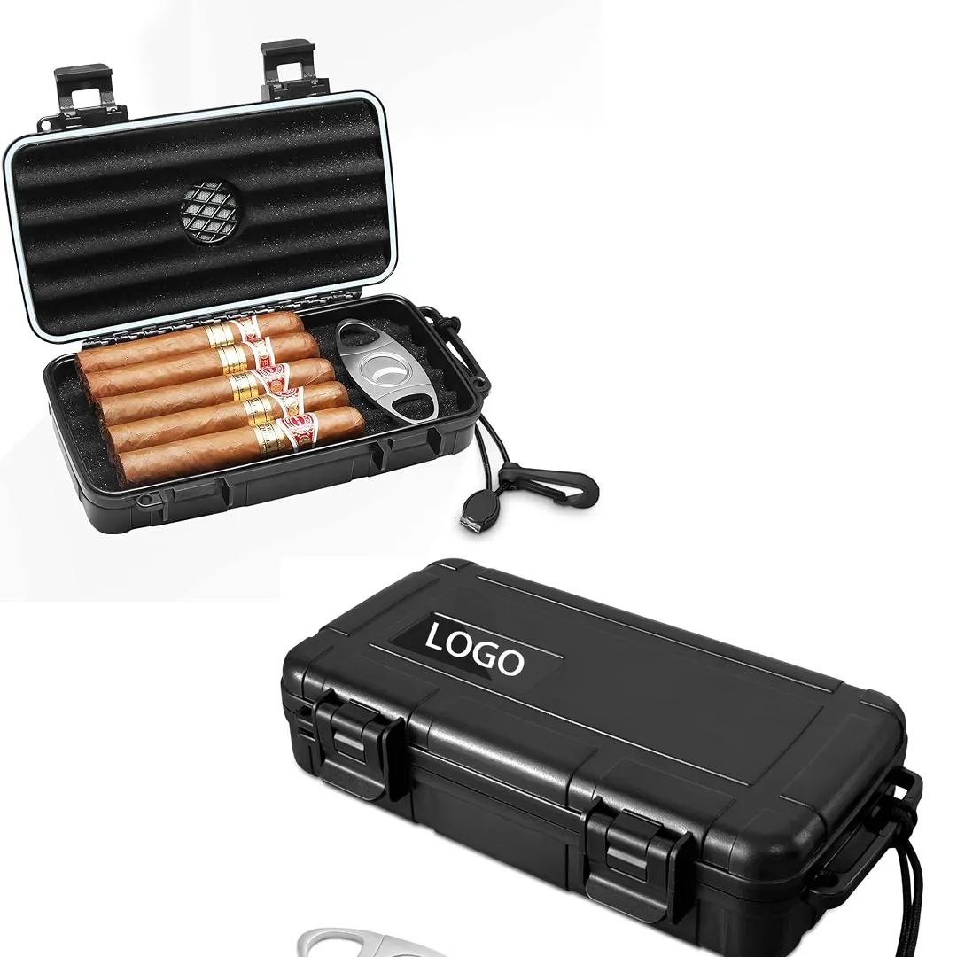 Luxury Personalized Cigar Humidor with Humidifier for Men Executive Client Gifts 5