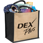 Medium Jute Gift Tote, custom tote bag with logo imprint 47