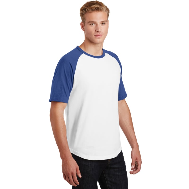 Sport-Tek Short Sleeve Colorblock Raglan Jersey. 17