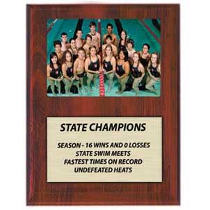 Plaque: 7x9" Cherry Finish, 4x6" Photo cover 2