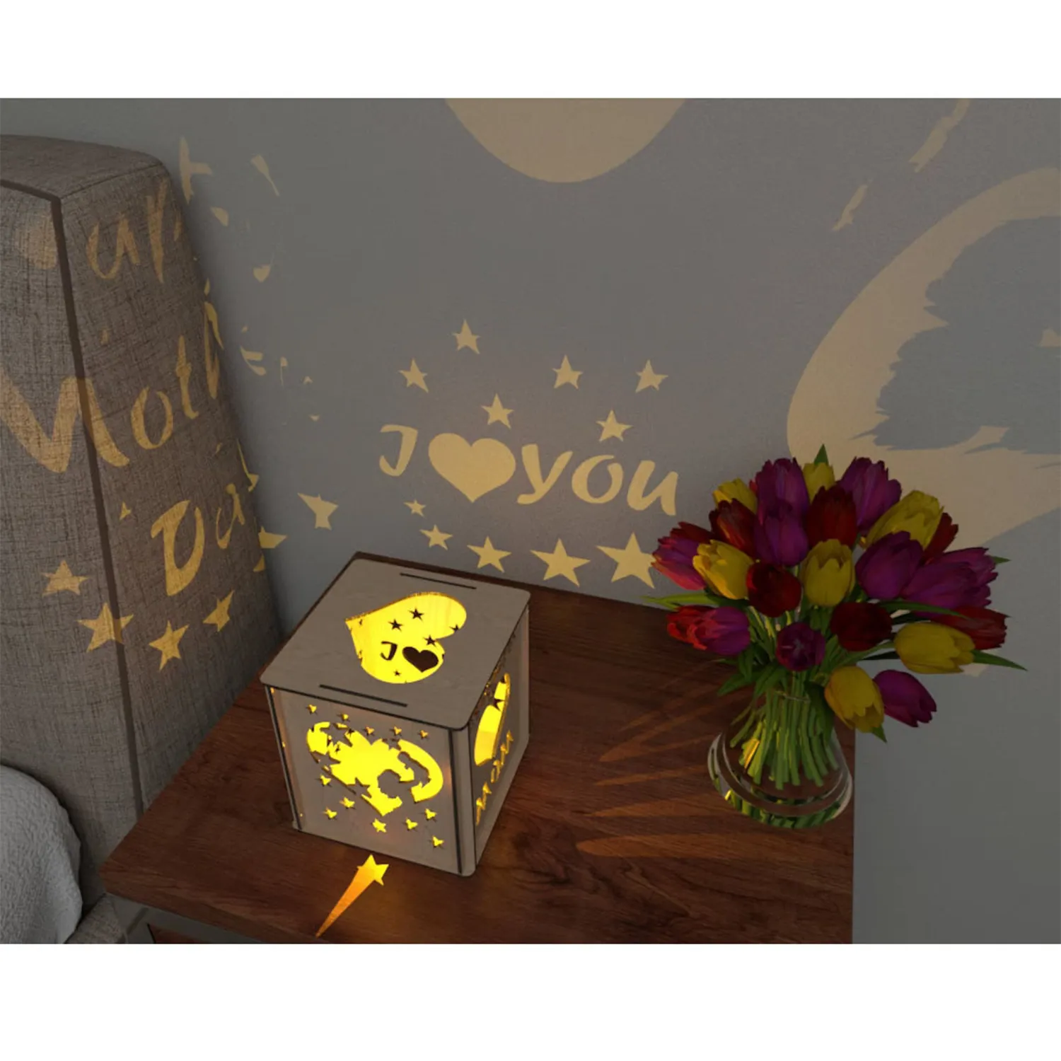 Creative Projection Wooden Box 6