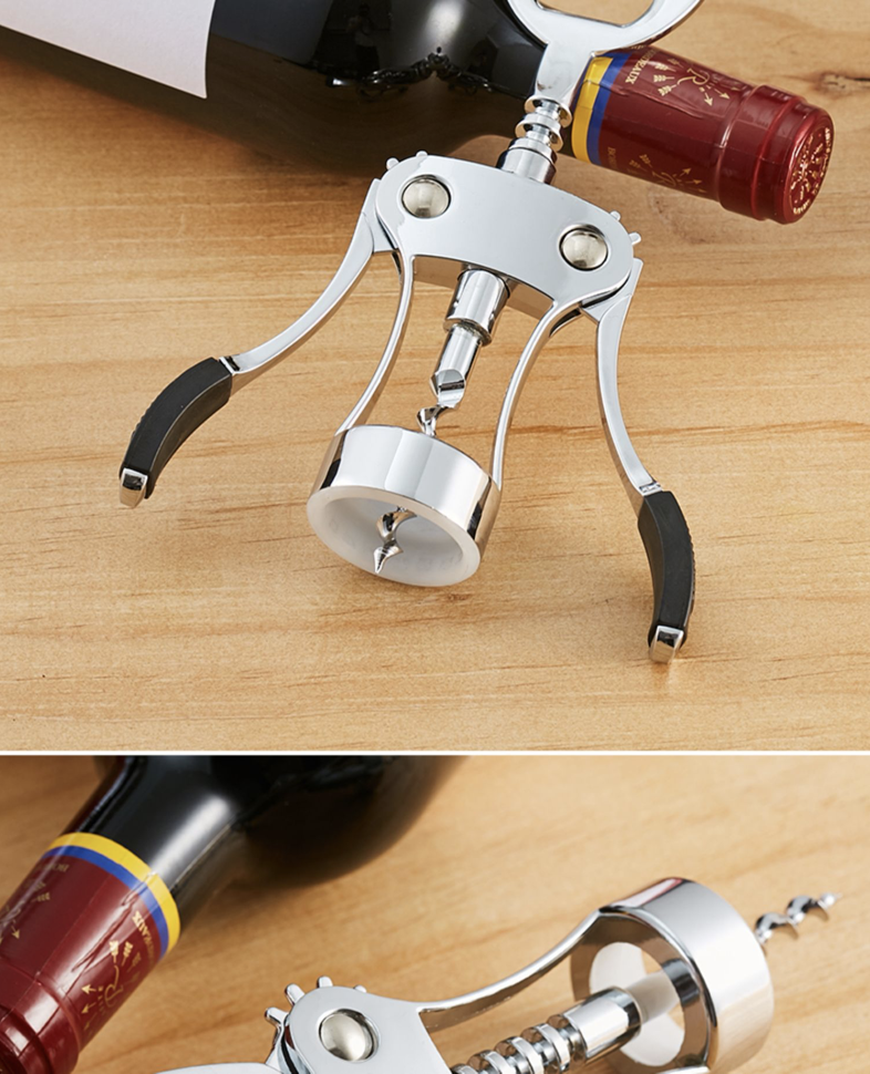 Heavy-Duty Zinc Alloy Wing Corkscrew Wine Opener 9