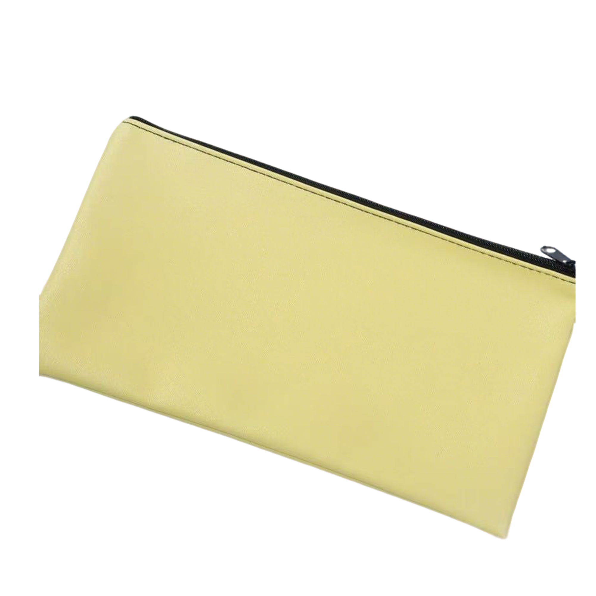 PU Leather Zipper Deposit Pouch 11" x 6" 7