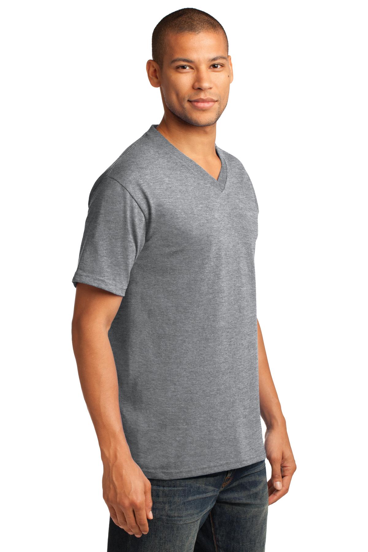 Port & Co Core Cotton V-Neck Tee. PC54V 47