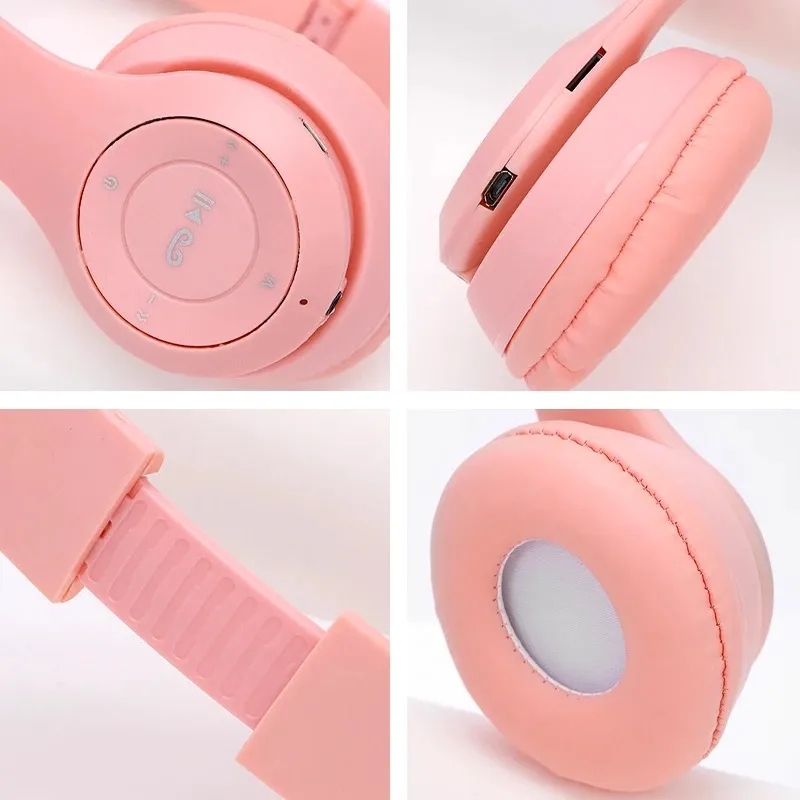 Headphones bluethooth 5.0 wireless game cat earphones 7